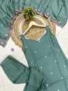 KF 640 Kalaai Viscose Jari Chanderi Kurti With Bottom Dupatta Orders In India
